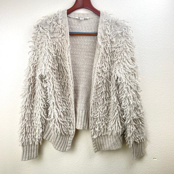 Roxy Womens Cardigan Sz M Shag Boho Festival Oversized Hippie Whimsigoth Witchy - Picture 1 of 8